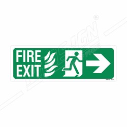 Fire Exit Right Arrow Sign| Protector FireSafety