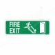 Fire Exit Right Side Down Stair Arrow Sign