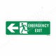 Emergency Exit Left Arrow Sign