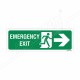 Emergency Exit Right Arrow Sign