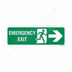 Emergency Exit Right Arrow Sign| Protector FireSafety