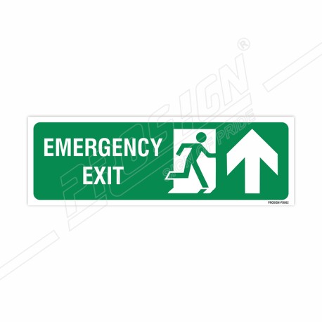 Emergency Exit Right Up Arrow Sign| Protector FireSafety