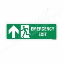 Emergency Exit Left Up Arrow Sign| Protector FireSafety