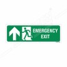 Emergency Exit Left Up Arrow Sign| Protector FireSafety