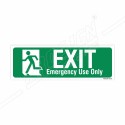 Exit Emergency Use Only Sign| Protector FireSafety