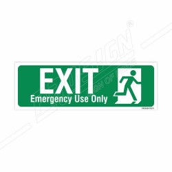 Exit Emergency Use Only Sign| Protector FireSafety