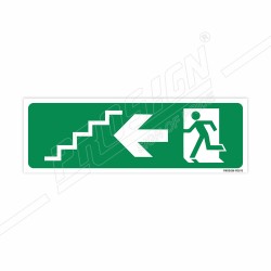 Exit Stair Left Arrow Sign| Protector FireSafety