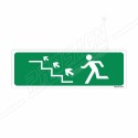 Exit Left Up Stair Arrow Sign | Protector FireSafety