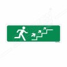 Exit Right Stair Up Arrow Sign| Protector FireSafety