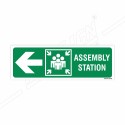 Assembly Station Left Arrow Sign| Protector FireSafety