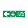 Assembly Station Left Arrow Sign| Protector FireSafety