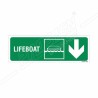 Lifeboat Right Down Arrow Sign| Protector FireSafety