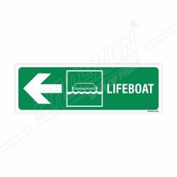 Lifeboat Left Arrow Sign| Protector FireSafety