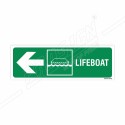 Lifeboat Left Arrow Sign| Protector FireSafety