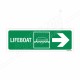 Lifeboat Right Arrow Sign