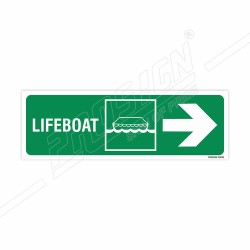 Lifeboat Right Arrow Sign| Protector FireSafety