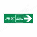 Lifeboat Right Arrow Sign| Protector FireSafety