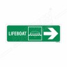 Lifeboat Right Arrow Sign| Protector FireSafety