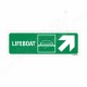 Lifeboat Right Up Cross Arrow Sign