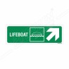 Lifeboat Right Up Cross Arrow Sign| Protector FireSafety