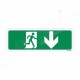 Exit Man With Right Down Arrow Sign