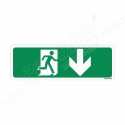 Exit Man With Right Down Arrow Sign| Protector FireSafety