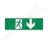 Exit Man With Right Down Arrow Sign| Protector FireSafety