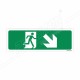 Exit Man With Right Down Cross Arrow Sign