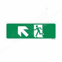 Exit Man With Left Up Cross Arrow Sign| Protector FireSafety