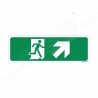 Exit Man With Right Up Cross Arrow Sign| Protector FireSafety