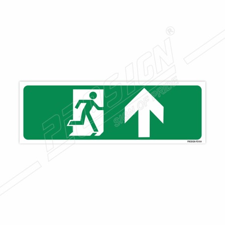 Exit Man With Right Up Arrow Sign| Protector FireSafety