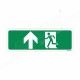 Exit Man With Left Up Arrow Sign