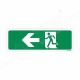 Exit Man With Left  Arrow Sign