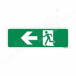 Exit Man With Left  Arrow Sign| Protector FireSafety