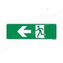 Exit Man With Left  Arrow Sign| Protector FireSafety