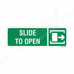 Slide To Open Sign| Protector FireSafety