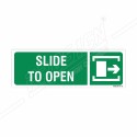 Slide To Open Sign| Protector FireSafety