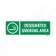 Designated Smoking Area Sign