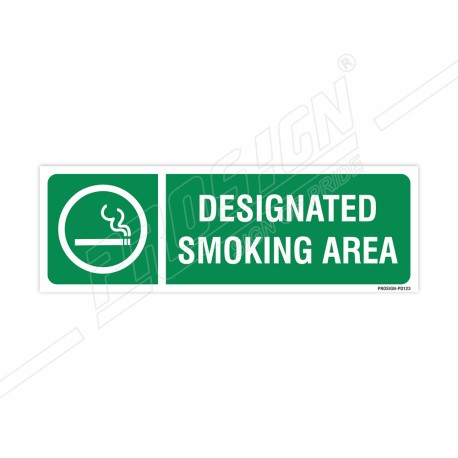 Designated Smoking Area Sign| Protector FireSafety