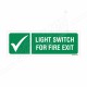 Light Switch For Fire Exit Sign