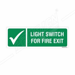 Light Switch For Fire Exit Sign| Protector FireSafety