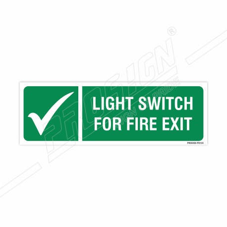 Light Switch For Fire Exit Sign| Protector FireSafety