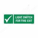 Light Switch For Fire Exit Sign| Protector FireSafety