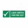 Light Switch For Fire Exit Sign| Protector FireSafety