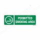 Permitted Smoking Area Sign