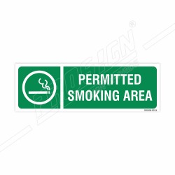 Permitted Smoking Area Sign| Protector FireSafety