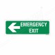 Emergency Exit Left Arrow Sign