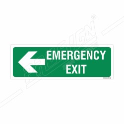 Emergency Exit Left Arrow Sign| Protector FireSafety