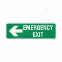 Emergency Exit Left Arrow Sign| Protector FireSafety