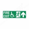 Fire Exit Right Up Arrow Sign| Protector FireSafety